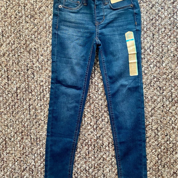 Cat & Jack Girls 6 Slim Skinny Jeans Blue and BlackTwo pairs - Picture 7 of 9